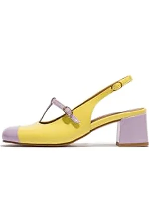 Fly London SOLN083FLY, Mary Jane Donna, Violet/Lemon, 37 EU