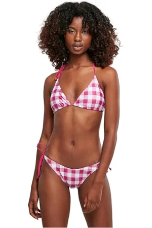 Urban classics Bikini Donna, Costume da Bagno a Due Pezzi Regolabile, Reggiseno a Triangoli e Slip a Vita Bassa, Tanti Colori Disponibili, Taglie XS - 5XL
