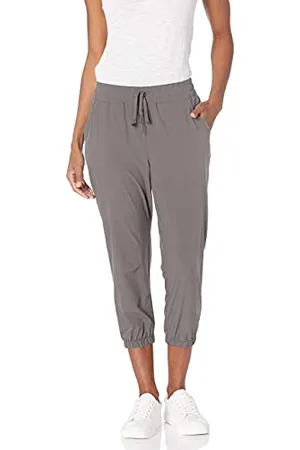 Amazon Pantalone Jogger Corto in Tessuto Elasticizzato ad Alte Prestazioni Donna, , S