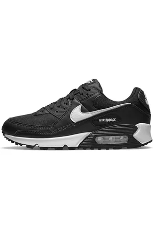 Nike Wmns Air Max 90, Sneaker Donna, Black/White-Black, 40 EU