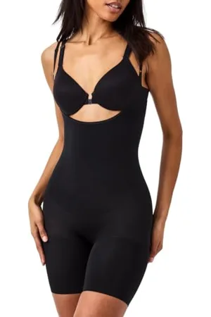 Spanx Open-Bust Mid-Thigh Bodysuit, Body modellante ,