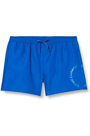 Armani Exchange Tonalità energetiche, logo sostenibile, cerchio, tasche anteriori e posteriori, Pantaloncini da tavola Uomo, , XXL