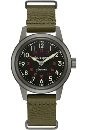 BULOVA Orologio Analogico Automatico Unisex con Cinturino in Pelle 98A255