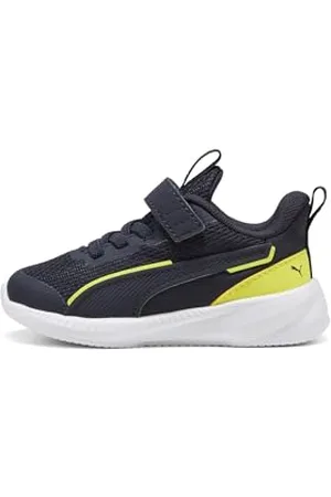 PUMA Flyer 3 AC+ Inf, Scarpe da Ginnastica Unisex-Bimbi 0-24, New Navy Lemon Sherbert White, 21 EU
