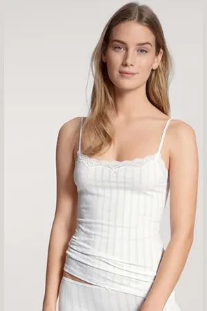 Calida Etude Toujours Canottiera, Semi Trasparente, , 48 Donna