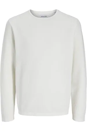 JACK & JONES Jjegeorge Knit Crew Neck Noos Maglione Lavorato a Maglia, Cloud Dancer, M Uomo