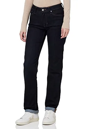 QS by s.Oliver 2120779 Jeans Karolin Straight Fit, , 32W x 34L Donna