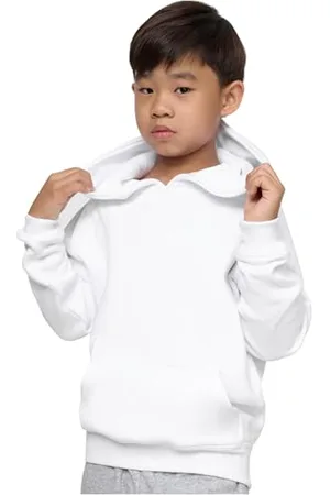 Urban classics Felpa Bambino e Ragazzo con Cappuccio, Maglione Tinta Unita, Stile Casual con Tasca a Canguro, Diversi Colori, Taglie 110/116 - 158/164