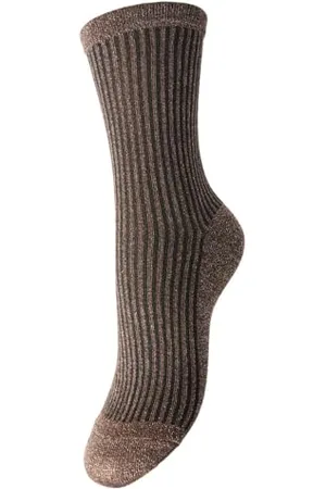 Pieces® Pcsebby Glitter Stripe Socks Noos Calzini, , Taglia Unica Donna