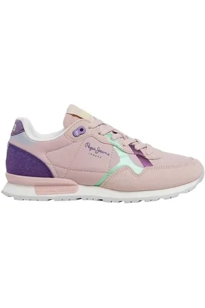 Pepe Jeans Brit Print G, Scarpa da ginnastica Bambine e ragazze, Rosa (rosa lavato), 39 EU