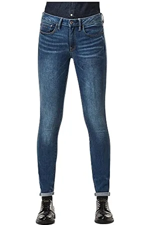 G-Star Donna 3301 Mid Skinny Jeans, (faded blue D05889-6553-A889), 26W / 28L