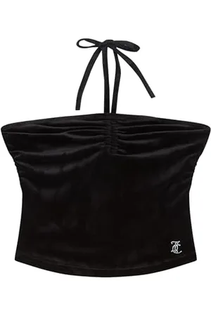 Juicy Couture Neck Holder Figubetontes T Shirt Top Oberteil mit Applikationen Versch. Farben Canottiera da Donna, , S