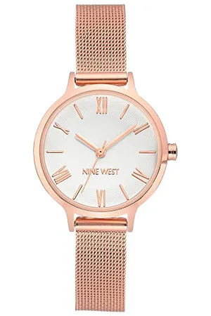 Nine West Orologio da donna con cinturino in maglia mesh