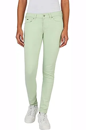 Pepe Jeans Soho, Pantaloni Donna, Green (Bleach Green), 24W / 32L