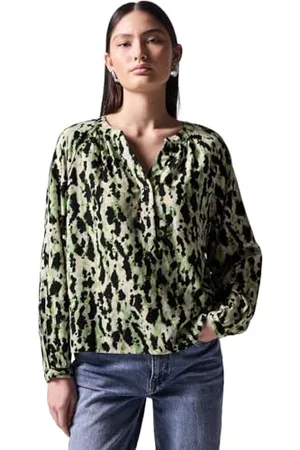 Street one F345331 Camicetta Raglan Loose Fit, Verde-Vivid Green, 50 Donna