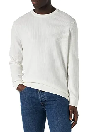 Bugatti 7400-35512 Maglione, Ecru, L Uomo