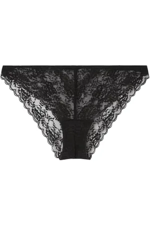 Women secret Black Lace Panty Intimo, , XL Donna