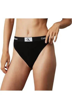 Calvin Klein Slip Brasiliana Donna High Waist Brazilian Vita Alta, (Black), XS