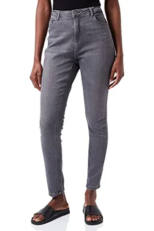 ONLY Carlaola Life HW SK Jea BB Azg870 Jeans, Grigio Denim, W50 Donna