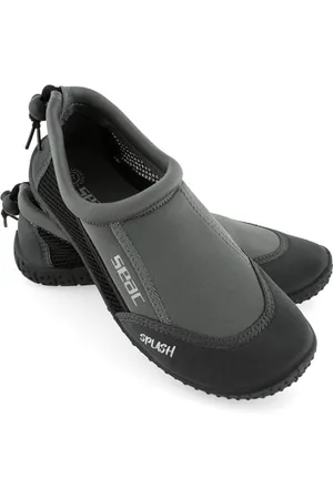 SEAC Splash, Scarpe da Scoglio per Adulti e Bambini, Asciugatura Rapida, Scarpe per Il Mare, la Spiaggia e la Piscina, Grigio/Nero, 35