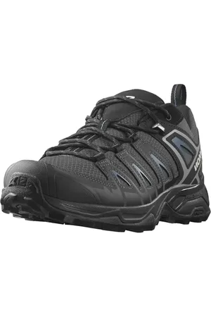 Salomon X Ultra Pioneer Aero Scarpe Outdoor da Uomo, Tenuta del piede sicura, Stabilità e ammortizzazione, Grip superiore, Black/Ebony/Blue Ashes, 44 2/3 EU