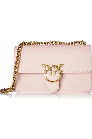 Pinko Love One Classic DC Vitello SE, Borsa Donna, O81Q Cipria-Antique Gold, U