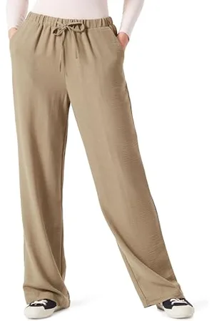 Pieces® Pcmaddie HW Wide Pants Pantaloni in Tessuto, Verde-Deep Lichen Green, M Donna