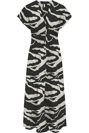 ONLY Onlnova Life Vis Mollie Long Dress AOP Abito Lungo, , S Donna