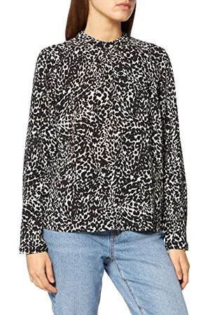 ONLY Onlnew Mallory L/S Blouse AOP Wvn Noos Maglietta, , 46 IT Donna