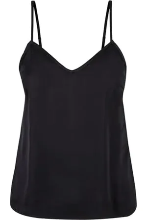 Urban classics Slip Top da Donna in Viscosa Satinata Canottiera, , XL