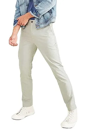 Dockers Smart 360 Flex Chino Slim Casual Pants, (Forest Fog), 34W / 32L Uomo