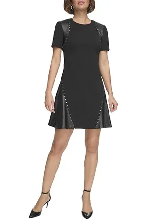 DKNY L/S Pleated Shirts Dress NAN, , 50 Donna