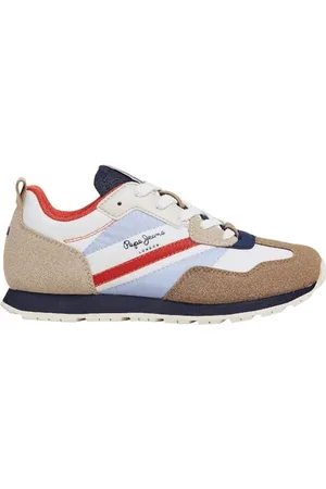 Pepe Jeans Foster Print B, Scarpa da ginnastica Bambini e ragazzi, Bianco (bianco sporco), 39 EU