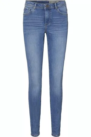 VERO MODA JACK & JONES Jpstmarco Jjbowie Sa Black Noos Jeans, (Medium Blue Denim), 32W / 32L Donna
