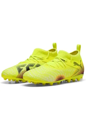 PUMA Future 8 Match MG JR, Scarpe da Calcio, Yellow Alert Black-Sun Struck, 36 EU