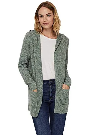 VERO MODA Vmdoffy Ls Open Hood Cardigan Ga Noos Maglione Cardigan, , M Donna