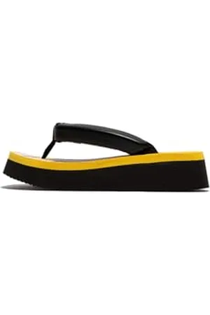 Fly London COLY287FLY, Sandal Donna, Black/Yellow, 40 EU