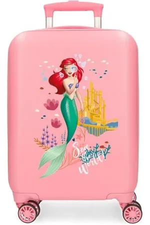 Disney Princess Valigia per bambini rigida Chiusura a combinazione Laterale 4 ruote Bagagli a Mano è realizzato in ABS, un materiale rigido e leggero. Joumma Bags., , Taglia unica, Valigia