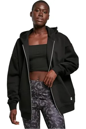 Urban classics Felpa con Cappuccio da Donna Oversize Cardigan Sweater, , M