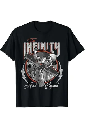 Disney Pixar Buzz Lightyear To Infinity & Beyond Grey Scale Maglietta