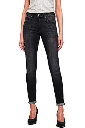 G-Star 3301 Skinny Jeans, Jeans Donna, (Worn In Coal D05175-a634-b179), 32W / 30L