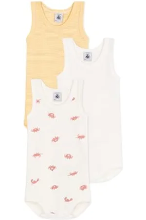 Petit Bateau A0czk Body Senza Maniche, , 24 Mesi (Pacco da 3) Bimbo
