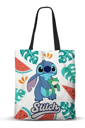 Disney Lilo e Stitch Frog-Borsa della Spesa Shopping FAN, Multicolore, 33 x 40 cm