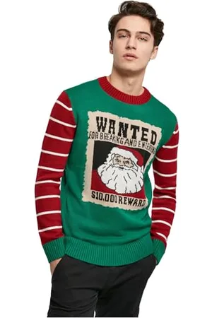 Urban classics Wanted Christmas Sweater Maglia di Tuta, , XL Uomo