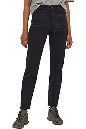Noisy May Nmmoni HW Straight Ank Black Jeans Noos Elasticizzati, , 30W x 32L Donna