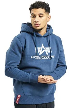 Alpha Industries Basic Hoody Felpa con Cappuccio da Uomo, , M