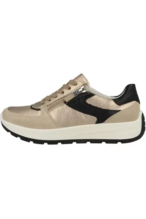 ARA New York, Scarpe da Ginnastica Donna, Shell Sand Black 12 25112 08, 40 EU Larga