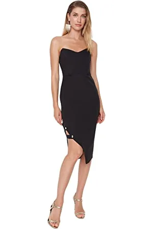 Trendyol Abito Midi Aderente Vestito, , 70 Donna