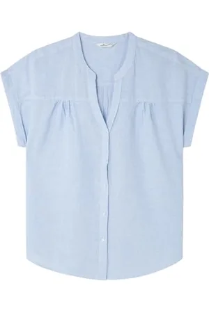 Springfield 8.t.Camisa Lino M/C Cuello MAO Camicia, , 44 Donna