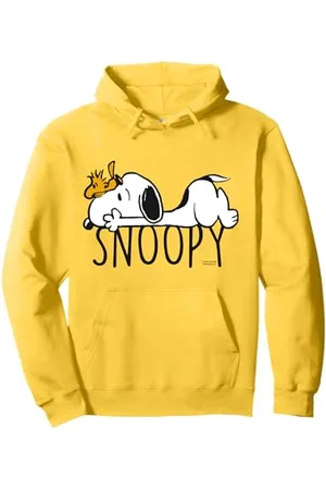 Peanuts Snoopy con Woodstock Felpa con Cappuccio
